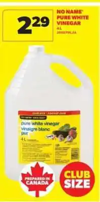 Real Canadian Superstore NO NAME PURE WHITE VINEGAR offer