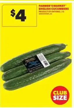 Real Canadian Superstore Farmer's Market English Cucumbers offer