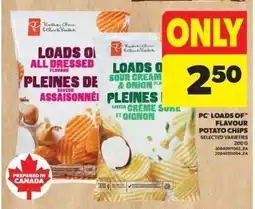 Real Canadian Superstore PC 'Loads Of' Flavour Potato Chips offer