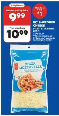 Real Canadian Superstore PC Shredded Cheese offer