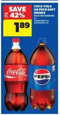 Real Canadian Superstore COCA-COLA or PEPSI SOFT DRINKS offer
