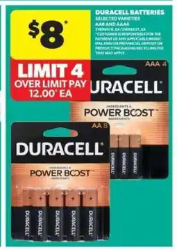 Real Canadian Superstore Duracell Batteries offer