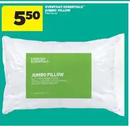 Real Canadian Superstore EVERYDAY ESSENTIALS JUMBO PILLOW offer