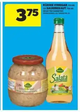 Real Canadian Superstore Kühne Vinegar or Sauerkraut offer