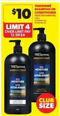 Real Canadian Superstore TRESemmé Shampoo or Conditioner offer