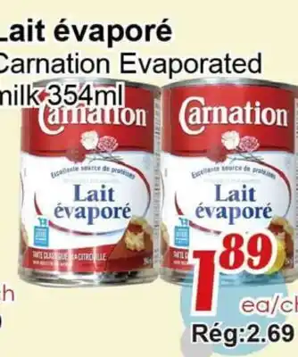 Marche C&T Carnation Evaporated milk offer