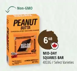 City Avenue Market Mid-day squares bar offer