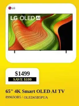 Leon's 65 4K Smart OLED AI TV offer