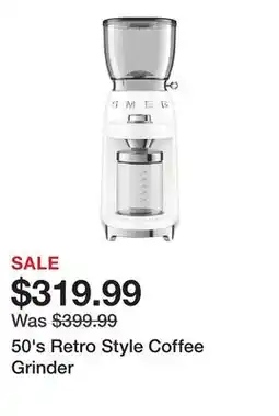 TSC Stores 50's Retro Style Coffee Grinder offer