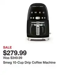 TSC Stores Smeg 10-Cup Drip Coffee Machine offer