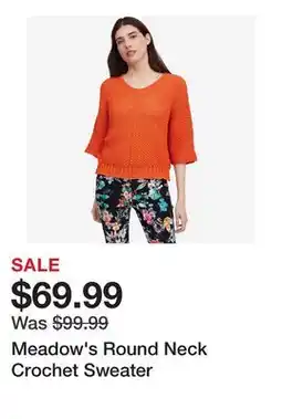 TSC Stores Meadow's Round Neck Crochet Sweater offer