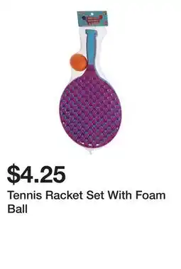 Dollarama Tennis Racket Set With Foam Ball offer
