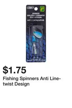 Dollarama Fishing Spinners Anti Line-twist Design offer