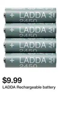 IKEA LADDA Rechargeable battery offer