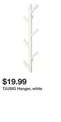 IKEA TJUSIG Hanger, white offer
