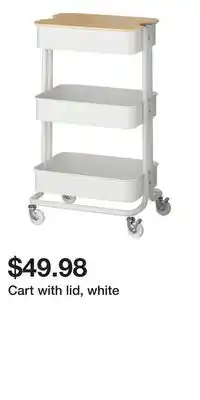 IKEA Cart with lid, white offer