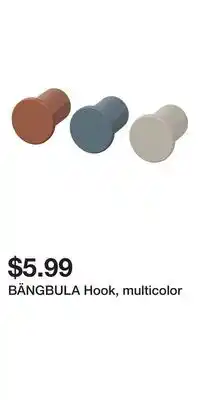 IKEA BÄNGBULA Hook, multicolor offer
