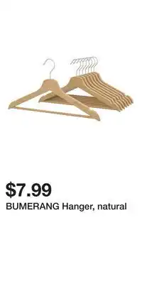 IKEA BUMERANG Hanger, natural offer