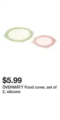 IKEA ÖVERMÄTT Food cover, set of 2, silicone offer