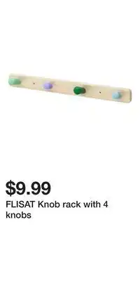 IKEA FLISAT Knob rack with 4 knobs offer