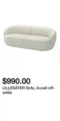 IKEA LILLESÄTER Sofa, Axvall off-white offer