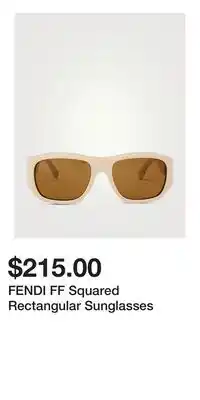 Holt Renfrew FENDI FF Squared Rectangular Sunglasses offer