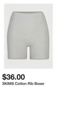 Holt Renfrew SKIMS Cotton Rib Boxer offer