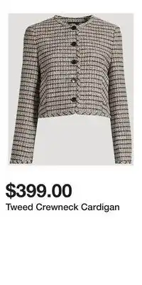Holt Renfrew Tweed Crewneck Cardigan offer