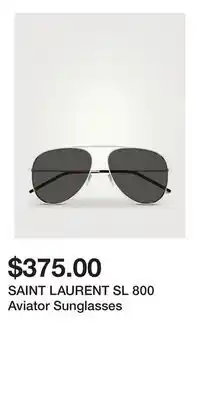 Holt Renfrew SAINT LAURENT SL 800 Aviator Sunglasses offer