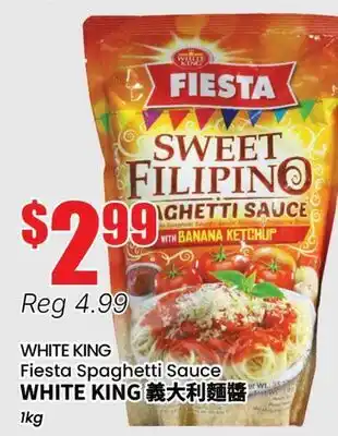 Btrust Supermarket WHITE KING Fiesta Spaghetti Sauce offer