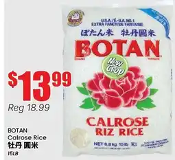 Btrust Supermarket BOTAN Calrose Rice offer