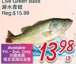 Foody Mart Live Green Bass offer