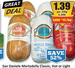 Starsky San Daniele Mortadella Classic, Hot or Light offer