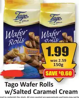 Starsky Tago Wafer Rolls w/Salted Caramel Cream offer