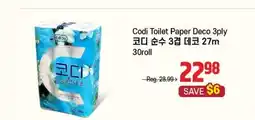 Galleria Supermarket Codi Toilet Paper Deco 3ply offer