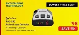 Visions Electronics Cobra RAD 350 Radar/Laser Detector offer