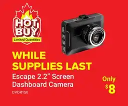 Visions Electronics Escape 2.2 Screen Dashboard Camera offer
