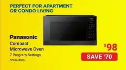 Visions Electronics Panasonic Compact Microwave Oven offer
