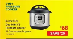 Visions Electronics Instant Pot Duo Mini V5 Pressure Cooker offer