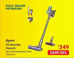 Visions Electronics Dyson V8 Absolute Vacuum offer