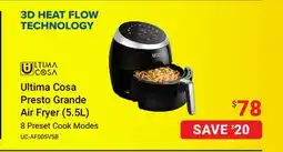 Visions Electronics Ultima Cosa Presto Grande Air Fryer (5.5L) offer