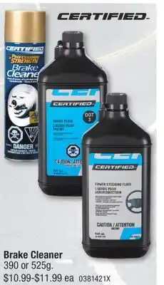 PartSource Certified Brake Cleaner offer