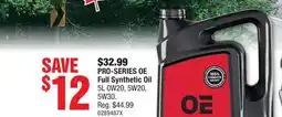 PartSource PRO-SERIES OE Full Synthetic Oil offer