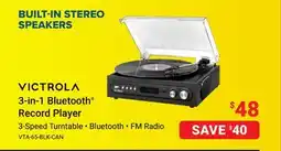 Visions Electronics Victrola 3-in-1 Bluetooth Record Player offer