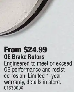 PartSource OE Brake Rotors offer