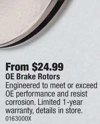 PartSource OE Brake Rotors offer