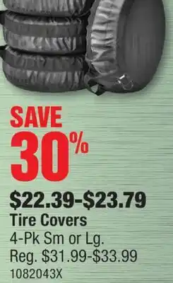 PartSource Tire Covers offer