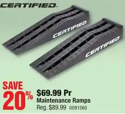 PartSource Certified Maintenance Ramps offer