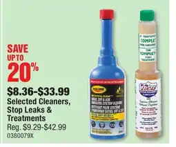 PartSource Selected Cleaners, Stop Leaks & Treatments offer