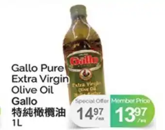 T&T Supermarket GALLO PURE EXTRA VIRGIN OLIVE OIL offer